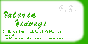 valeria hidvegi business card